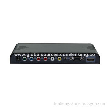 Composite Video/Component Video/VGA to HDMI® Converter, 1,080 Pixels Resolution